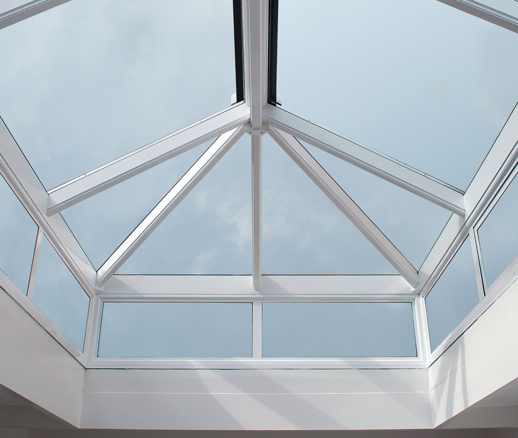 White uPVC Lantern Roof