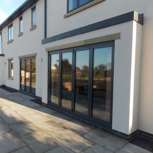 Aluminium bifolding door