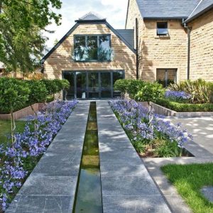 Aluminium windows and bifold door on large property