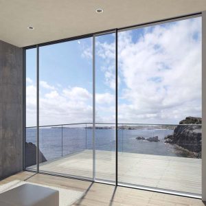 Large aluminium sliding patio door